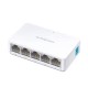 Hub Switch Mercusys MS105 de 5 Puertas 10/100Mbps - Blanco