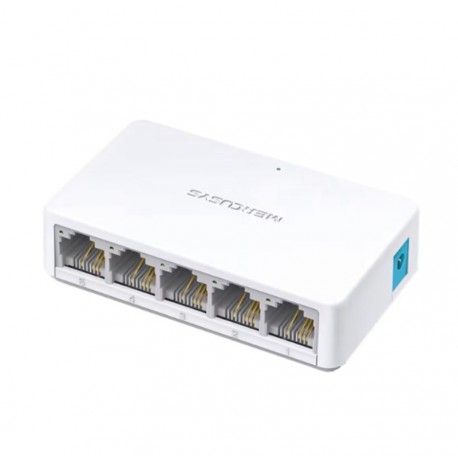 Hub Switch Mercusys MS105 de 5 Puertas 10/100Mbps - Blanco