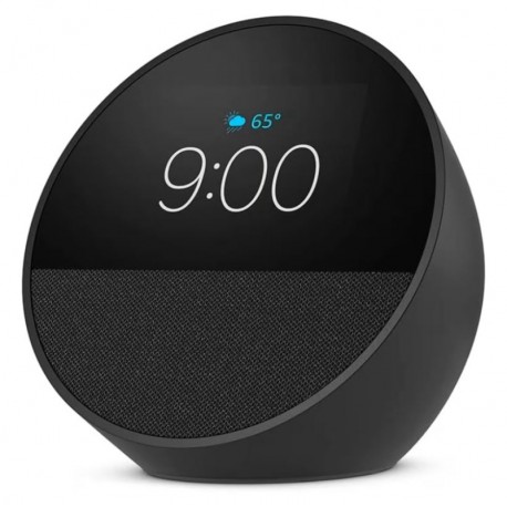 Amazon Echo Spot 2024 Smart Alarm Clock Alexa - Negro (Caja Dañada)
