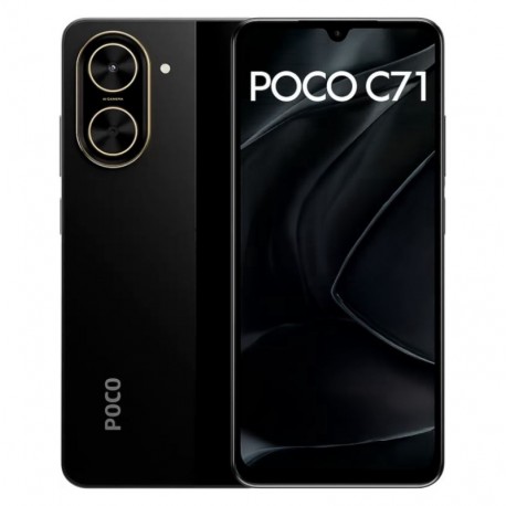 Celular Xiaomi Poco C71 64GB /3GB RAM /Dual SIM /Tela 6.88" /32MP - Preto (Global)