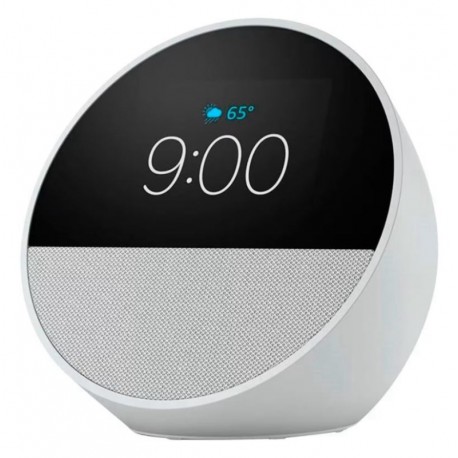 Amazon Echo Spot 2024 Smart Alarm Clock Alexa - Branco (Caja Dañada)