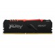Memória Ram DDR4 Kingston Fury Beast RGB 8GB 3200 MHZ KF432C16BBA/8 -Preto