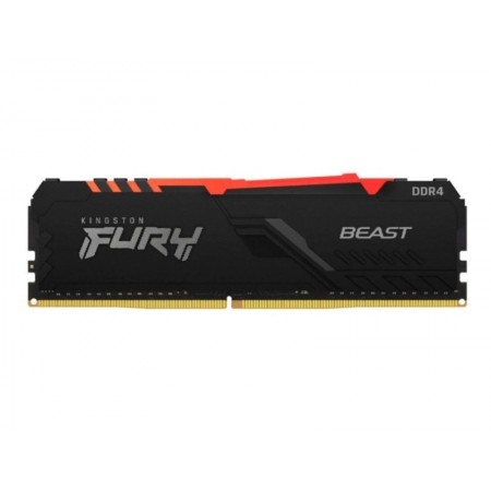 Memória Ram DDR4 Kingston Fury Beast RGB 8GB 3200 MHZ KF432C16BBA/8 -Negro