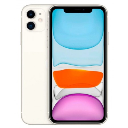 Celular Apple iPhone 11 A2221 128GB / 4G LTE / Tela 6.1 / Câm 12MP - White(Caja Slim)