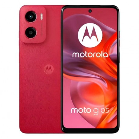 Celular Motorola Moto G05 XT-2523-2 128GB 4GB RAM Dual SIM 6.67" 50MP- Vermelho(Com Fonte)