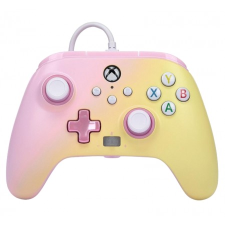 Controle PowerA Enhanced Wired para Xbox Series X|S - Pink Lemonade (PWA-A-04515)