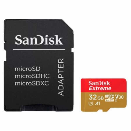 Tarjeta de Memória Micro SD SanDisk Extreme 32GB 100Mbs - SDSQXAF-032G-GN6MA