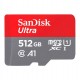 Cartão de Memória Micro SD Sandisk Ultra 512GB 150MBs - SDSQUAC-512G-GN6MA