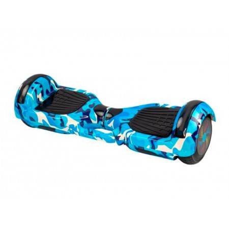 Scooter Eléctrico Star Hoverboard 6.5 Bluetooth / LED / Bolsa - Azul Camuflado