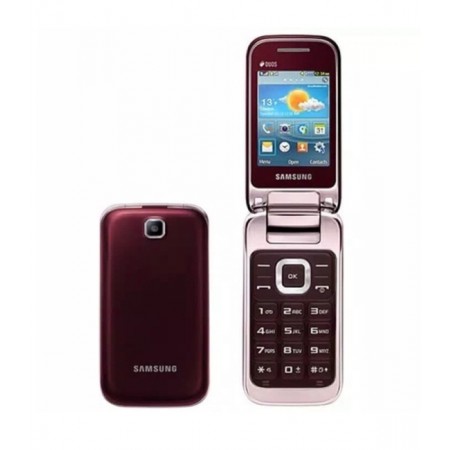 Celular Samsung GT-C3592 / Quad Band/ MP3/ 1.3MP/ 2.4"/ Micro SD/ 3.5mm - Rojo