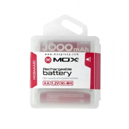 Pila Mox Recargable AA / 3000MAH / 4 Unidades