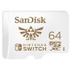 Tarjeta de memória para Nintendo Switch 64GB / 100MBs - (SDSQXAT-064G-GNCZN)