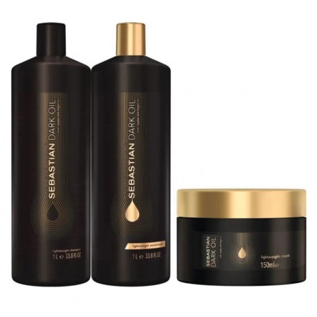 Kit Sebastian Professional Dark Oil Shampoo + Condicionador + Máscara Capilar