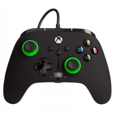Controle PowerA Enhanced Wired para Xbox Series X|S - Green Hint (PWA-A-02491)