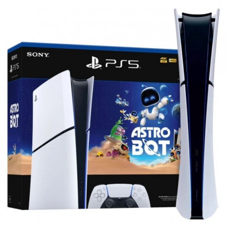Consola Sony PlayStation 5 Slim CFI-2016B Astro Bot 1TB SSD 4K HDR Edicion Digital - Blanc