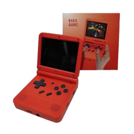 Consola Portatil Powkiddy 64 Bit 16GB 2.8 - Rojo