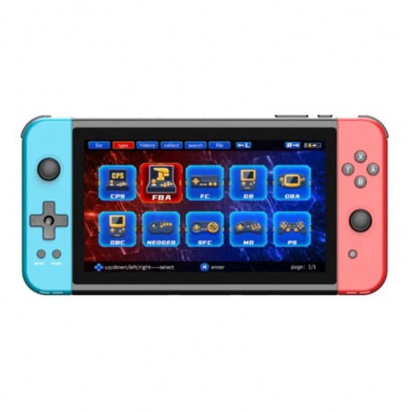 Consola Portatil Powkiddy X70 64GB 7.0" 3500mAh - Red/Blue
