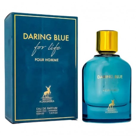 Perfume Maison Alhambra Daring Blue For Life Eau de Parfum Masculino 100ml