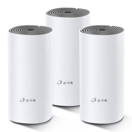 Sistema de WiFi TP-Link Deco E4 Whole Home Mesh WiFi AC1200 3 Unidades - Branco