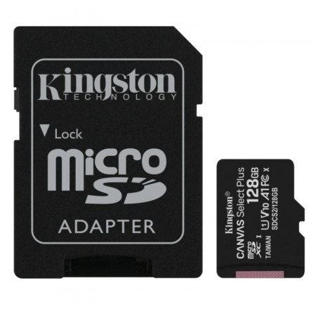 Cartão de memória Micro SD Kingston C10 128GB / 100MBS - (SDCS2/128GB)
