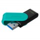 Pendrive Kingston Datatraveler Exodia S 128GB USB 3.2 - Preto/Turquesa DTXS/128GB