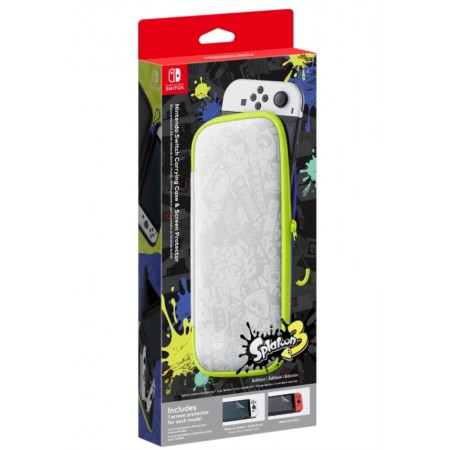 Case e Screen Protetor Carryng Splatoon 3 Edition para Nintendo Switch Oled (HEG-A-P3SAB)