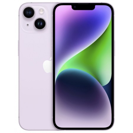 Celular Apple iPhone 14 A2649 MPUX3LL/A 128GB / 5G / ESIM / Tela 6.1/ Câm 12MP - Purple