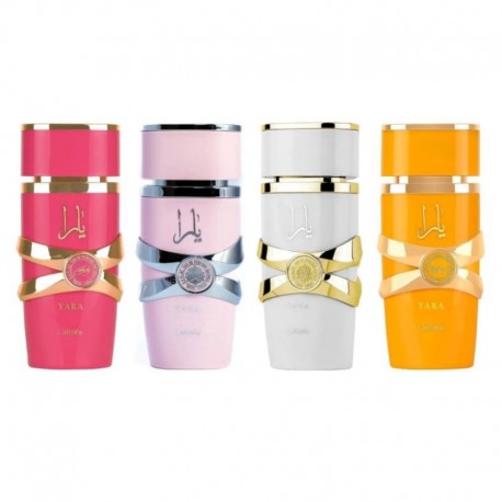 Kit de Perfume Lattafa My Yara Collection Eau de Parfum Feminino 25ml - (4 peças)