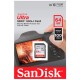 Tarjeta de memória Sandisk SD SDHC Ultra C10 / 64GB / 100MBs - (SDSDUNR-064G-GN6IN)