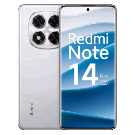 Celular Xiaomi Redmi Note 14 Pro 5G 256GB 8GB RAM DS 6.67" Global- Branco(Software Chinês)