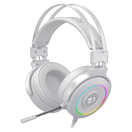 Headset Gamer Redragon Lamia 2 H320W-RGB USB - Blanco