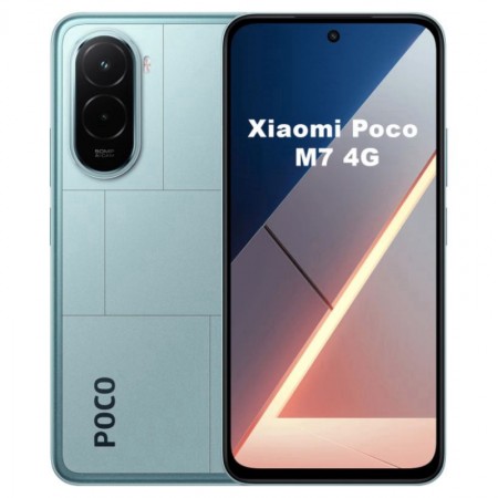 Celular Xiaomi Poco M7 4G 256GB /8GB RAM /Dual SIM /Tela 6.9"/50MP - Blue (Global)