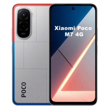 Celular Xiaomi Poco M7 4G 256GB /8GB RAM /Dual SIM /Tela 6.9"/50MP - Silver (Global)