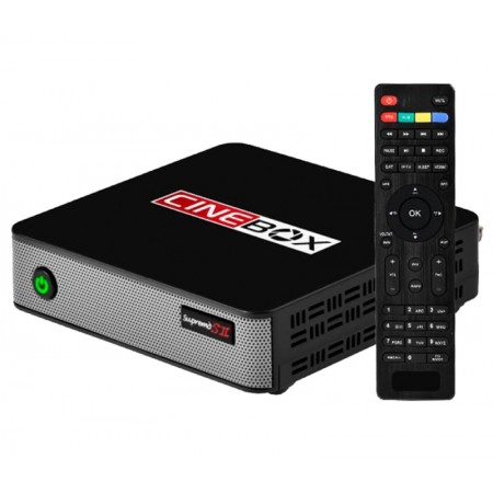 Receptor Cinebox Supremo S II SKS / IKS / CS / IPTV/ Wifi / Vod / Full HD