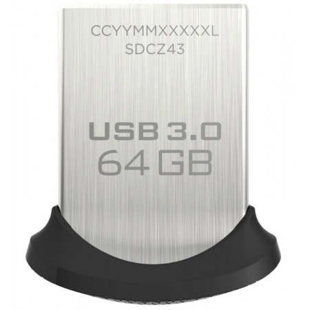 Pendrive Sandisk 64GB Z430 Ultra Fit / USB 3.0 - Preto (SDCZ43-064G-G46)