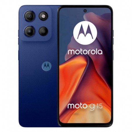Celular Motorola Moto G15 XT-2521-3 128GB 8GB RAM Dual SIM Tela 6.72" - Azul (Caixa Slim)