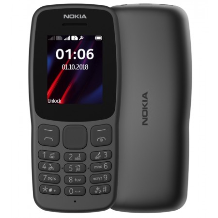 Celular Nokia 106 TA-1190 SS / Tela 1.8" (850 / 1900) - Grey