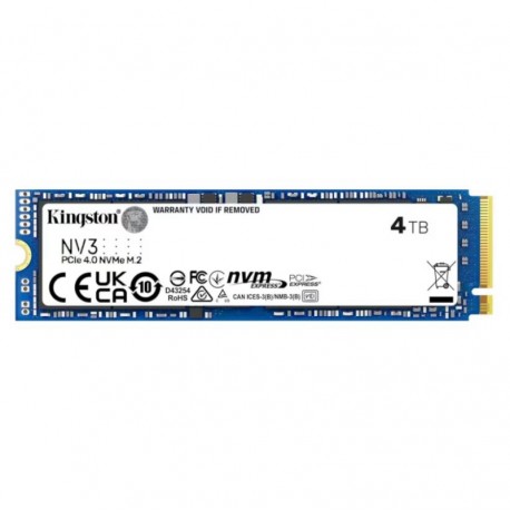 SSD M.2 Kingston 4TB NVMe PCIe 4.0 - SNV3S/4000G