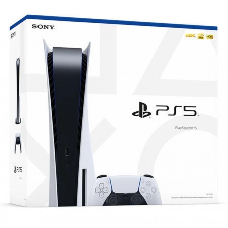 Console Sony Playstation 5 CFI-1215A 825GB SSD / 8K / Bivolt USA - Branco(Com Driver)