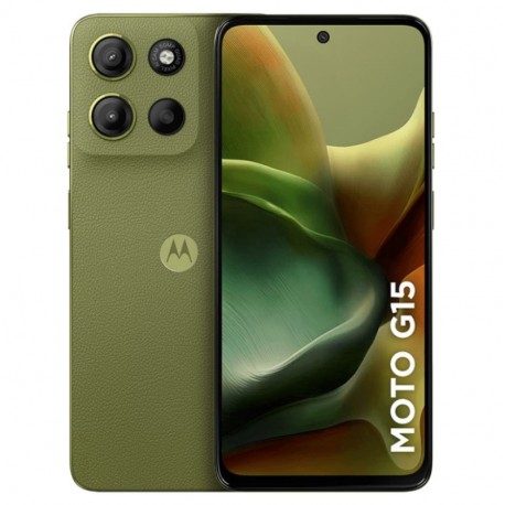 Celular Motorola Moto G15 XT-2521-3 256GB 8GB RAM Dual SIM Tela 6.72" - Verde (Caixa Slim)