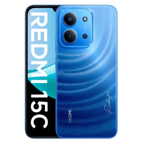 Celular Xiaomi Redmi 15C 128GB 6GB RAM Dual SIM Tela 6.9" 50MP - Azul (Global) CAR BR