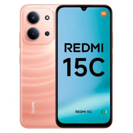 Celular Xiaomi Redmi 15C 128GB 6GB RAM Dual SIM Tela 6.9" 50MP - Laranja (Global) CAR BR