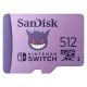 Cartão de Memória MicroSD SanDisk Pokémon 512GB 100MBs- Nintendo Switch SDSQXAO-512G-GN6ZK