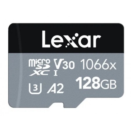 Cartão de Memória SD Lexar Professional 1066X 128GB 160MB/s -120MB/s C10 U3 - Silver Serie