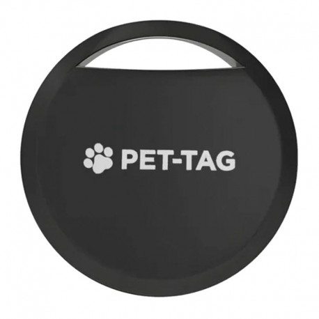 Rastreador Inteligente PET-TAG Compativel com Android e Google Find My - Preto