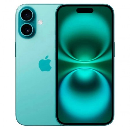 Celular Apple iPhone 16 A3287 HN 128GB /8GB RAM /Tela 6.1 /48MP - Teal (eSIM/SIM Fisico)