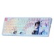 Teclado Gamer Redragon K728AK RGB Pro Antonium Inalambrico Inglês - Anime