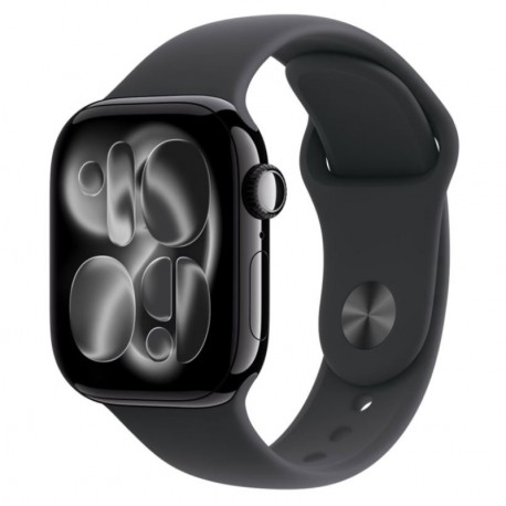 Apple Watch Series 11 MEUX4LW/A Caja Alumínio 46mm Negro Brillante - Esportiva Negro M/L