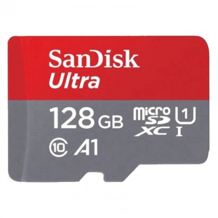 Tarjeta de Memória Micro SD Sandisk Ultra 128GB / C10 / 120MBS - (SDSQUA4-128G-GN6MA)
