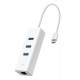 Adaptador Hub TP-Link UE330C Ethernet Gigabit USB 3.0 - Branco